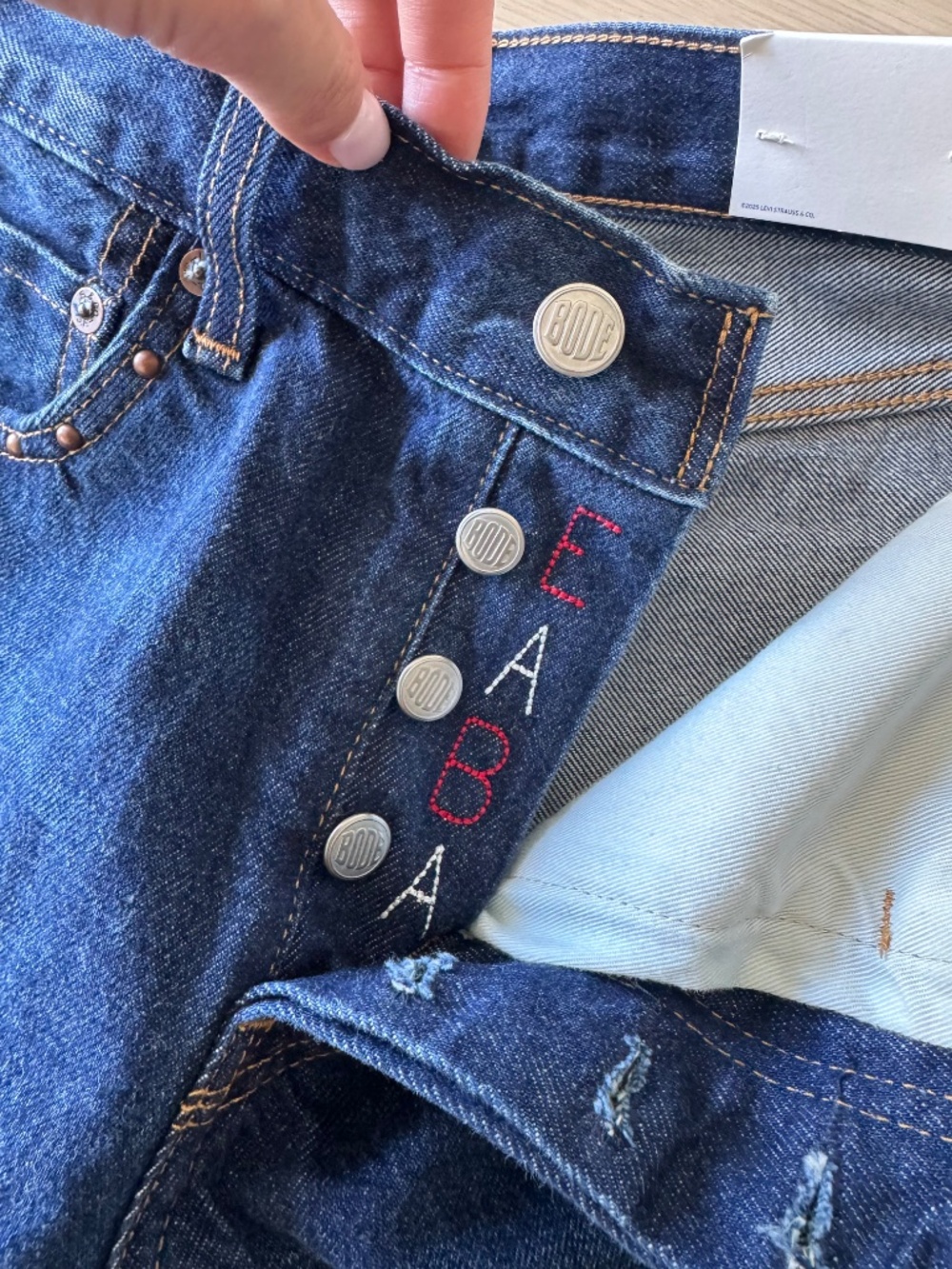 BODE x Levi’s Barrel Racer Jeans W25 L32 NEW with Tags + Bode Bag - Picture 6 of 12